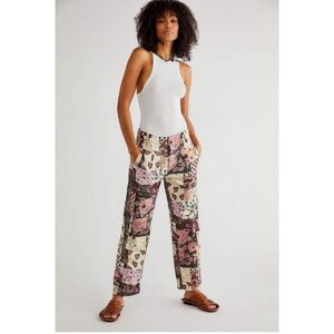 Free People Roads Merge Straight Leg Pants Sz 8 NWT